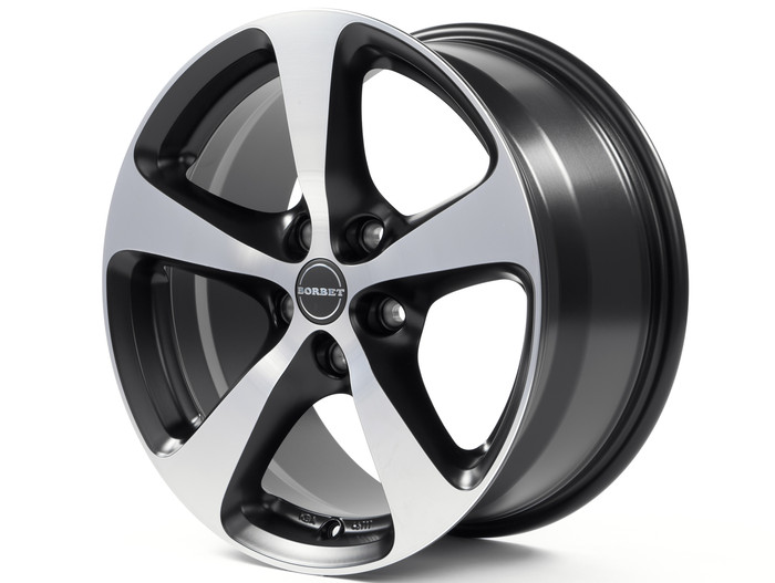 R16 5x115 7J ET40 D70,1 Borbet CC Black Polished Matt R16 5x115 7J ET40 D70,1 Borbet CC Black Polished Matt