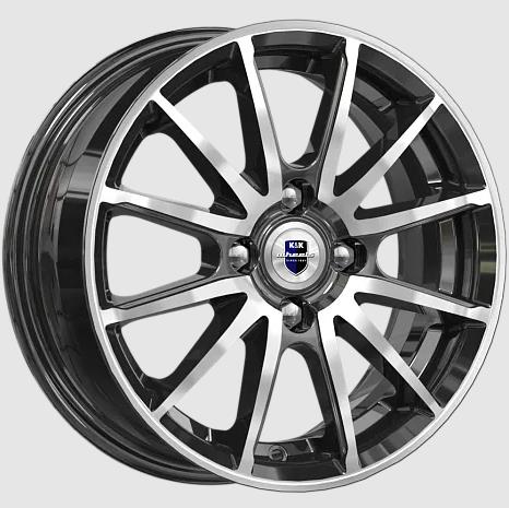 R14 4x100 5,5J ET38 D60,1 K&K Квант (КС960) алмаз чёрный R14 4x100 5,5J ET38 D60,1 K&K Квант (КС960) алмаз чёрный
