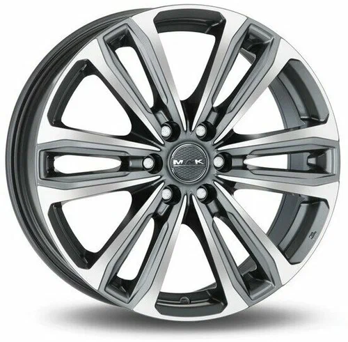 R18 6x114,3 8J ET50 D66,1 MAK Safari 6 Gunmetal Mirror Face R18 6x114,3 8J ET50 D66,1 MAK Safari 6 Gunmetal Mirror Face