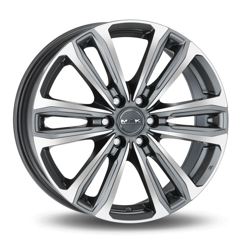 R18 6x114,3 8J ET30 D66,1 MAK Stone 6 Gunmetal Mirror Face R18 6x114,3 8J ET30 D66,1 MAK Stone 6 Gunmetal Mirror Face