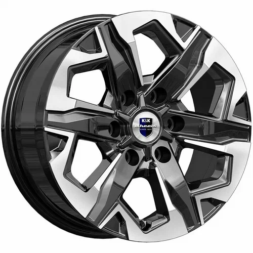 R17 6x139,7 7,5J ET42 D75,1 K&K Тейт (КС1050) Алмаз черный R17 6x139,7 7,5J ET42 D75,1 K&K Тейт (КС1050) Алмаз черный