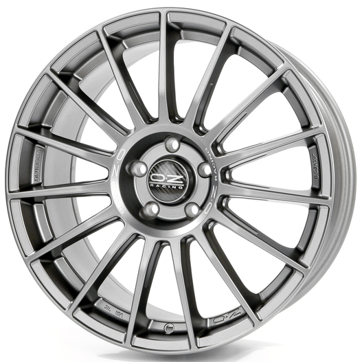 R19 5x112 9,5J ET21 D66,46 OZ Superturismo LM Matt Graphite Silver Lettering R19 5x112 9,5J ET21 D66,46 OZ Superturismo LM Matt Graphite Silver Lettering