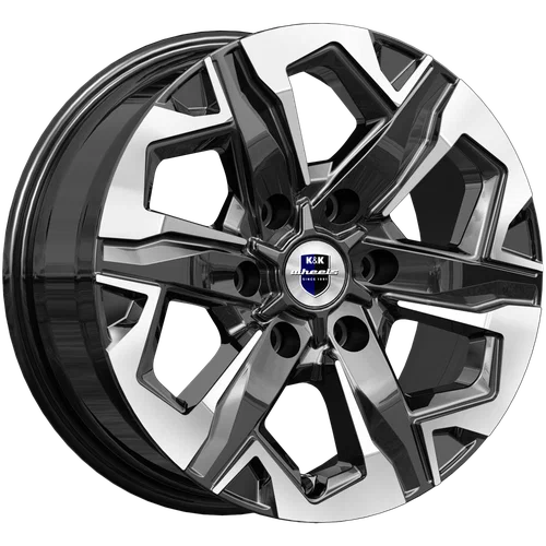 R17 6x139,7 7,5J ET45 D93,1 K&K Тейт (КС1050) алмаз чёрный R17 6x139,7 7,5J ET45 D93,1 K&K Тейт (КС1050) алмаз чёрный