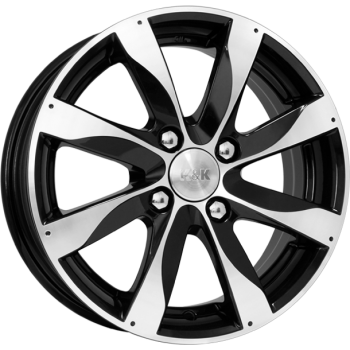 R14 4x100 5,5J ET49 D56,6 K&K Джемини-оригинал алмаз черный (КС480) R14 4x100 5,5J ET49 D56,6 K&K Джемини-оригинал алмаз черный (КС480)