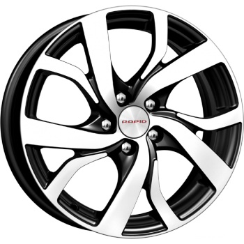 R16 5x114,3 6,5J ET38 D67,1 Rapid Палермо оригинал (КC607) алмаз черный R16 5x114,3 6,5J ET38 D67,1 Rapid Палермо оригинал (КC607) алмаз черный