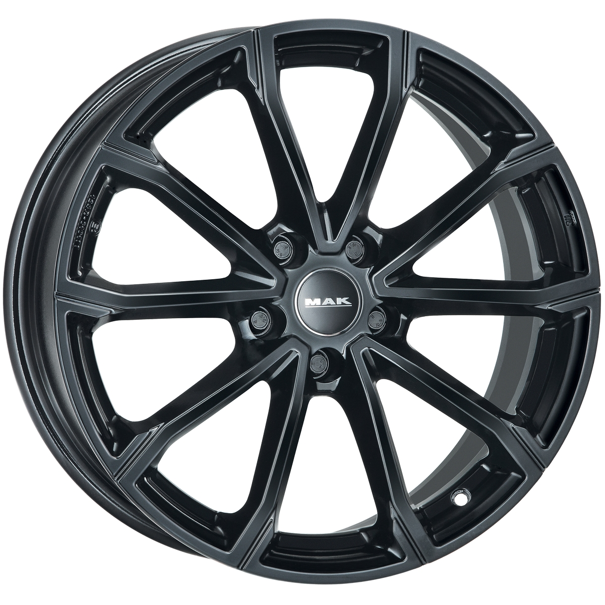 R17 5x110 7J ET40 D65,1 MAK DaVinci Gloss Black R17 5x110 7J ET40 D65,1 MAK DaVinci Gloss Black